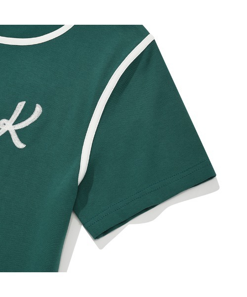 KIRSH（キルシー）の「KIRSH GRAPHIC RINGER T-SHIRT キルシー グラフィック リンガーTシャツ（Tシャツ/カットソー・レディース・ホワイト/グリーン/ダークネイビー・ONE SIZE）」の7枚目の写真