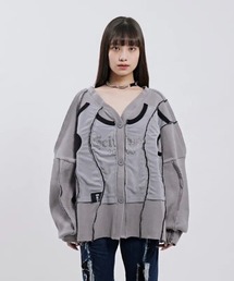 Seivson（セイヴソン）の「【 Seivson 2000 DIAMOND COLLECTION 】Fluid Sculptural Knit Cardigan（カーディガン/ボレロ）」