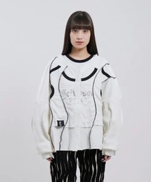 Seivson（セイヴソン）の「【 Seivson 2000 DIAMOND COLLECTION 】Fluid Sculptural Knit Cardigan（カーディガン/ボレロ）」