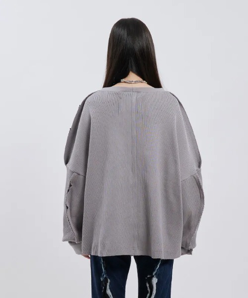 カーディガン 「 Seivson 2000 DIAMOND COLLECTION 」Fluid Sculptural Knit Cardigan レデ Seivson 2000 DIAMOND COLLECTION 】Fluid Sculptural Knit