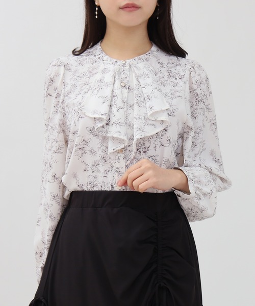 R*n様 bonjour diary♡花柄フリル長袖ブラウス 6Y リボンフリル花柄ブラウス | レディースファッション通販 - DHOLIC