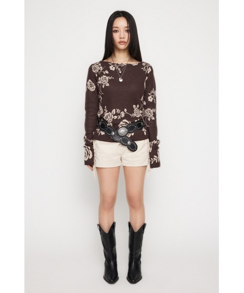 セール】FLOWER JAQUARD ニット（ニット/セーター）｜LAGUA GEM