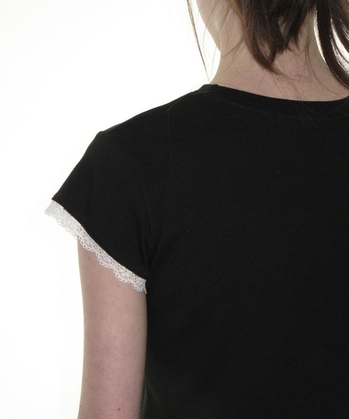 tシャツ CRANK／レースハートＴ レディース CRANK／レースハートT（Tシャツ/カットソー）｜CRANK（クランク