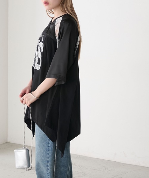 forksy.(フォルクシー)の「【forksy.】ナンバリング フラワーレース アシンメトリー ワンピース(ワンピース・レディース・ピンクベージュ/ブラック/ネイビー・FREE)」の20枚目の写真