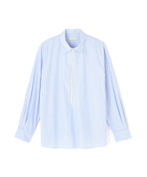 Toironier(トワロニエ)の「Toironier/トワロニエ/Stripe Half-Zip Shirt(Tシャツ/カットソー・メンズ・ブルー系その他3/その他18・F)」の13枚目の写真