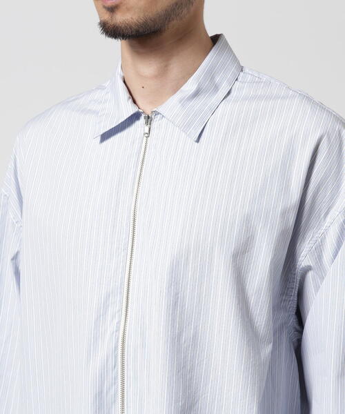 Toironier(トワロニエ)の「Toironier/トワロニエ/Stripe Half-Zip Shirt(Tシャツ/カットソー・メンズ・ブルー系その他3/その他18・F)」の19枚目の写真