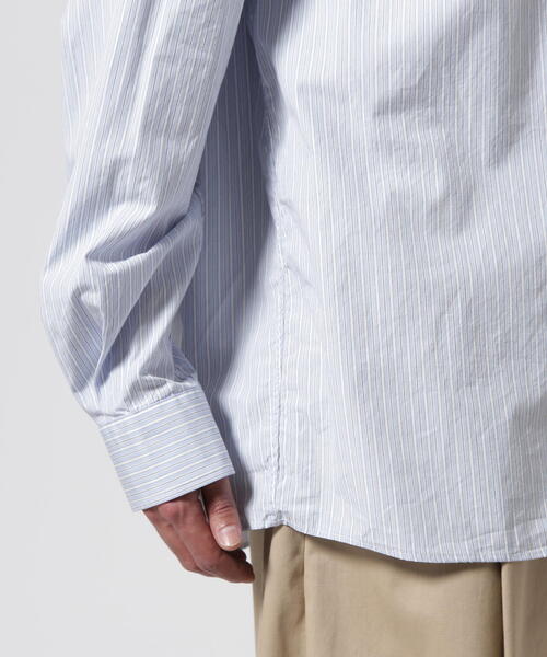 Toironier(トワロニエ)の「Toironier/トワロニエ/Stripe Half-Zip Shirt(Tシャツ/カットソー・メンズ・ブルー系その他3/その他18・F)」の21枚目の写真