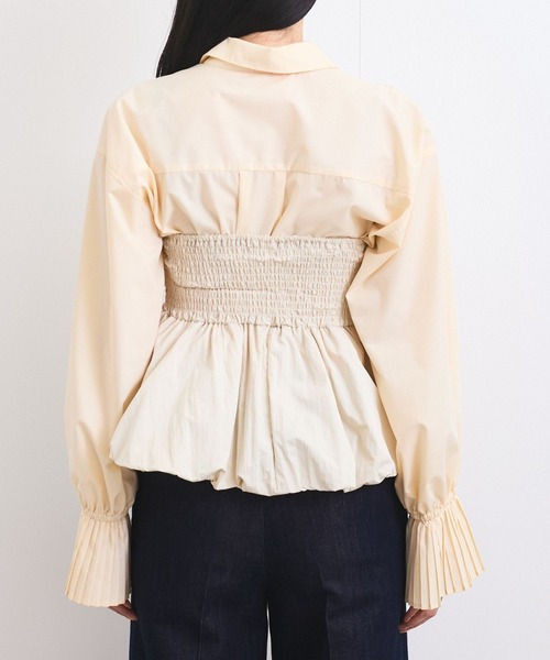 VIS(ビス)の「コサージュ付きバルーンナイロンビスチェ(その他トップス・レディース・キナリ/ブラック・FREE)」の13枚目の写真