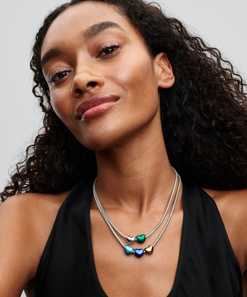 メタリック スカイブルー ハート チャーム（チャーム）｜Pandora