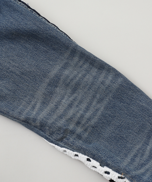 DISCOVERED（ディスカバード）の「DISCOVERED/ ディスカバード CROCHET DENIM BLOUSON（その他アウター・メンズ・ブラック/ネイビー・3）」の4枚目の写真