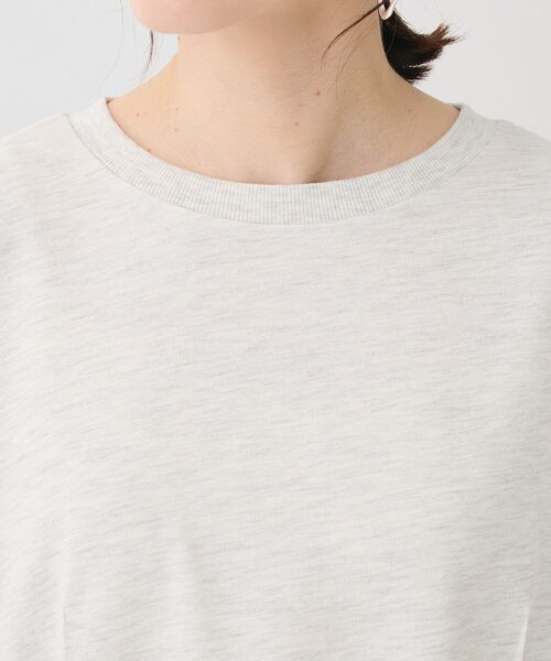 Green　Parks（グリーンパークス）の「箔プリントドッキング裏毛プルオーバー（スウェット・レディース・チャコールグレー/ホワイト系その他2/ホワイト系その他・FREE）」の16枚目の写真