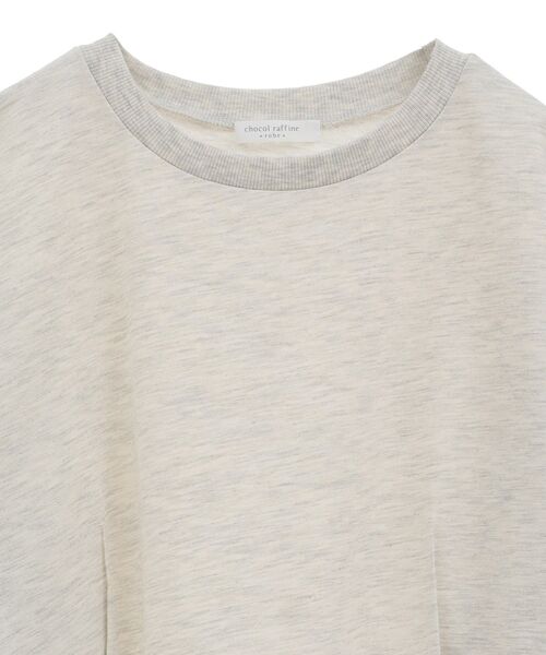 Green　Parks（グリーンパークス）の「箔プリントドッキング裏毛プルオーバー（スウェット・レディース・チャコールグレー/ホワイト系その他2/ホワイト系その他・FREE）」の19枚目の写真