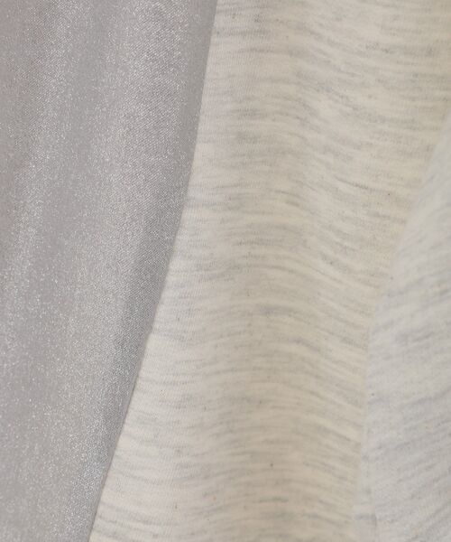 Green　Parks（グリーンパークス）の「箔プリントドッキング裏毛プルオーバー（スウェット・レディース・チャコールグレー/ホワイト系その他2/ホワイト系その他・FREE）」の10枚目の写真