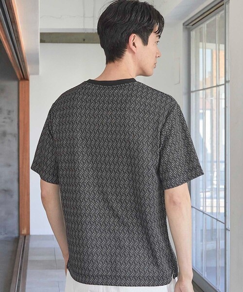 UNION STATION(ユニオンステーション)の「MIXジャガードT(Tシャツ/カットソー・メンズ・ブラック/ホワイト・S/M/L/LL)」の14枚目の写真