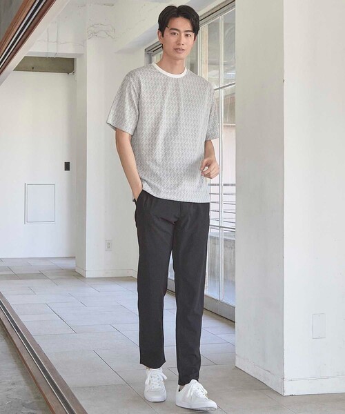 UNION STATION(ユニオンステーション)の「MIXジャガードT(Tシャツ/カットソー・メンズ・ブラック/ホワイト・S/M/L/LL)」の20枚目の写真