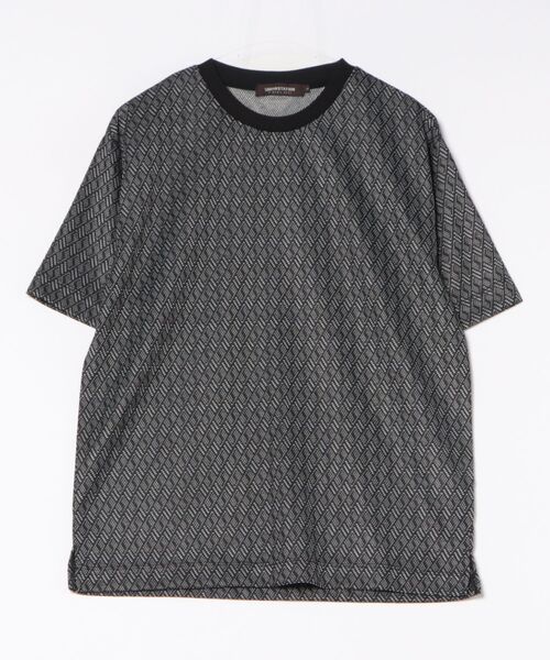 UNION STATION（ユニオンステーション）の「MIXジャガードT（Tシャツ/カットソー・メンズ・ブラック/ホワイト・S/M/L/LL）」の13枚目の写真
