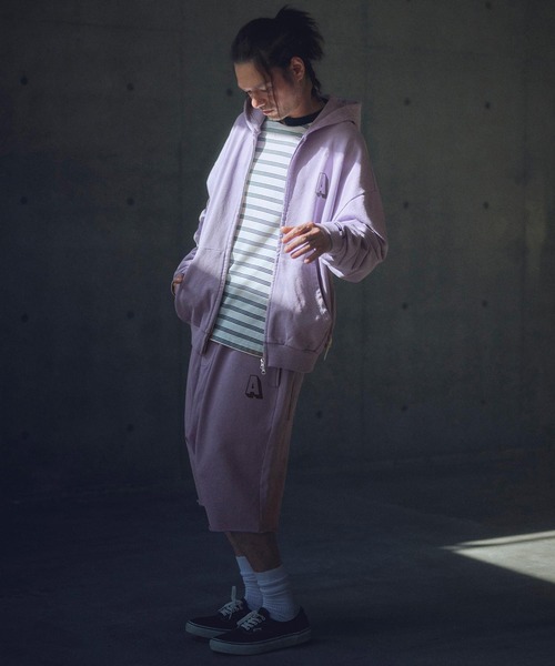 パーカー ADAMPATEK/pigment dyeing zip hoodie/ピグメント染めジップパーカー(AP2514012) レディース メン ADAM PATEK パーカー ADAMPATEK/pigment dyeing zip hoodie