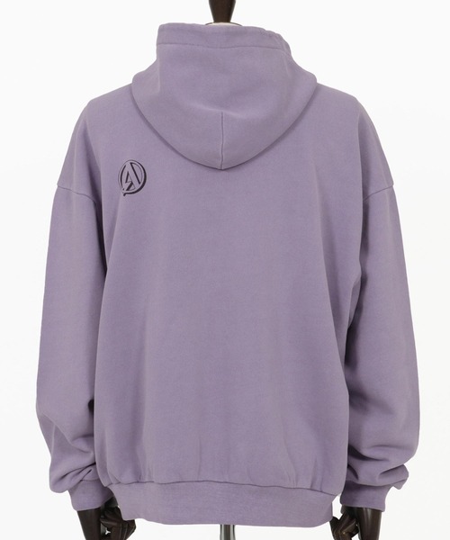 ADAMPATEK/pigment dyeing zip hoodie/ピグメント染めジップ