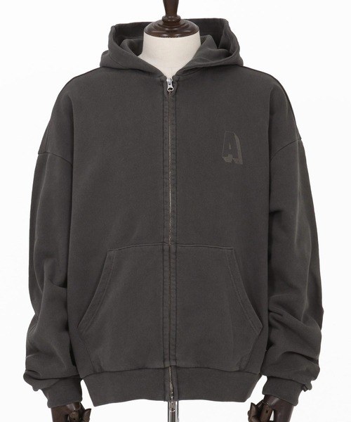 パーカー 「ADAMPATEK/アダムパテック」pigment dyeing zip hoodie/ピグメント染めジップパーカー レディース メンズ ADAMPATEK/アダムパテック】pigment dyeing zip hoodie