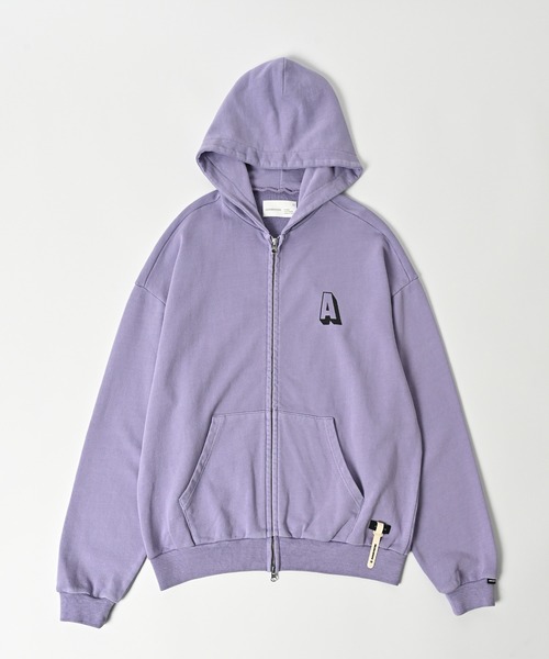 パーカー 「ADAMPATEK/アダムパテック」pigment dyeing zip hoodie/ピグメント染めジップパーカー レディース メンズ ADAMPATEK/アダムパテック】pigment dyeing zip hoodie