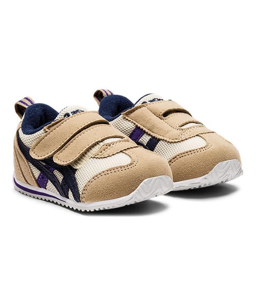 SUKUSUKU（スクスク）の「ASICS SUKU2/アシックス スクスク キッズ ベビー スニーカー ベルクロ 足育 IDAHO BABY 4 300（スニーカー・キッズ・グリーン/ブルー/ネイビー/ベージュ・15.5cm/14.5cm/15.0cm/14.0cm）」の2枚目の写真