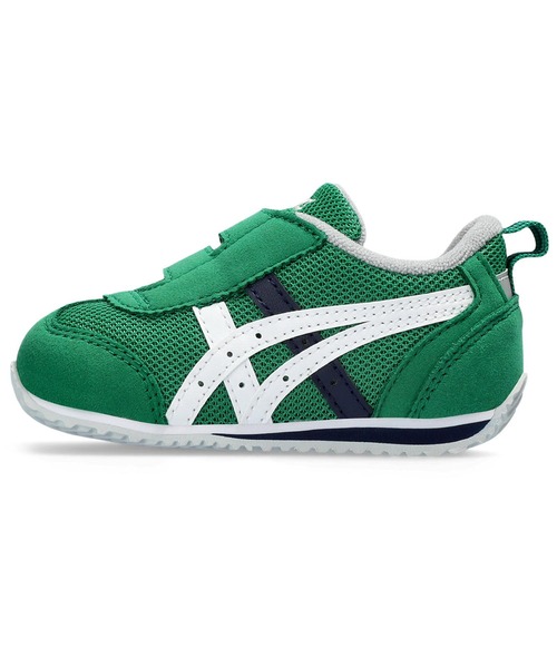 SUKUSUKU（スクスク）の「ASICS SUKU2/アシックス スクスク キッズ ベビー スニーカー ベルクロ 足育 IDAHO BABY 4 300（スニーカー・キッズ・グリーン/ブルー/ネイビー/ベージュ・15.5cm/14.5cm/15.0cm/14.0cm）」の6枚目の写真