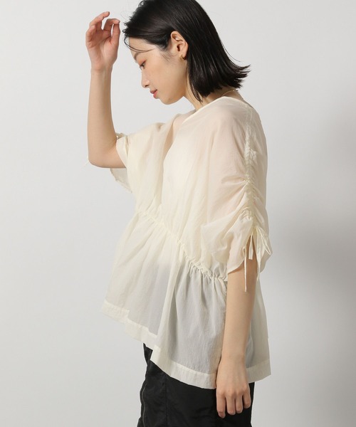 LAKOLE（ラコレ）の「2WAYドロストスリーブブラウス / 327750（シャツ/ブラウス・レディース・オフホワイト/イエロー/チャコールグレー・FREE）」の22枚目の写真