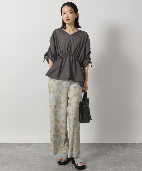 LAKOLE（ラコレ）の「2WAYドロストスリーブブラウス / 327750（シャツ/ブラウス・レディース・オフホワイト/イエロー/チャコールグレー・FREE）」の20枚目の写真