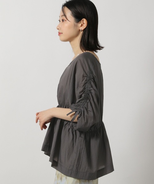 LAKOLE（ラコレ）の「2WAYドロストスリーブブラウス / 327750（シャツ/ブラウス・レディース・オフホワイト/イエロー/チャコールグレー・FREE）」の17枚目の写真