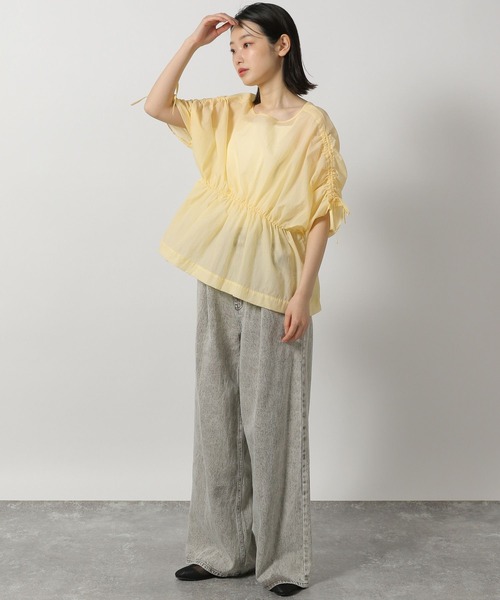 LAKOLE（ラコレ）の「2WAYドロストスリーブブラウス / 327750（シャツ/ブラウス・レディース・オフホワイト/イエロー/チャコールグレー・FREE）」の15枚目の写真