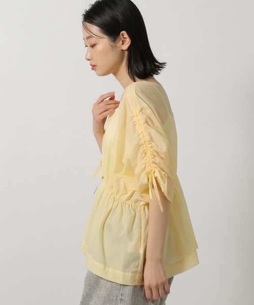 LAKOLE（ラコレ）の「2WAYドロストスリーブブラウス / 327750（シャツ/ブラウス・レディース・オフホワイト/イエロー/チャコールグレー・FREE）」の12枚目の写真