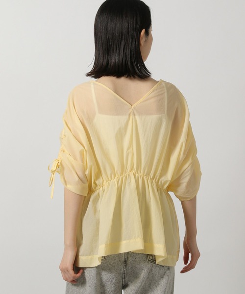 LAKOLE（ラコレ）の「2WAYドロストスリーブブラウス / 327750（シャツ/ブラウス・レディース・オフホワイト/イエロー/チャコールグレー・FREE）」の11枚目の写真