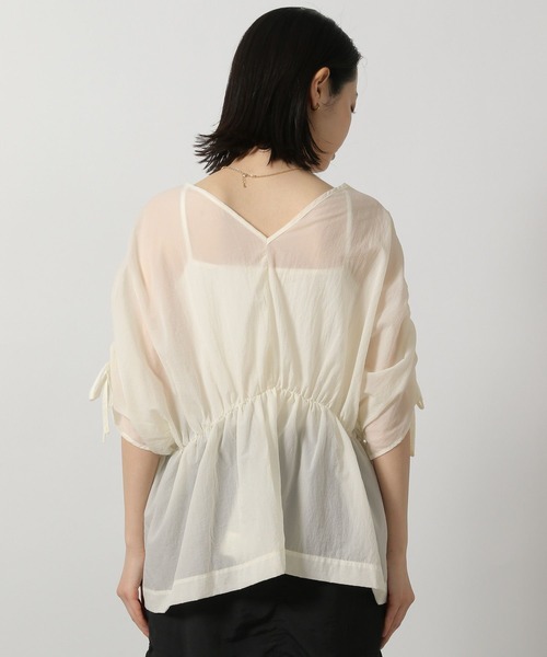 LAKOLE（ラコレ）の「2WAYドロストスリーブブラウス / 327750（シャツ/ブラウス・レディース・オフホワイト/イエロー/チャコールグレー・FREE）」の8枚目の写真