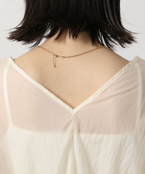 LAKOLE（ラコレ）の「2WAYドロストスリーブブラウス / 327750（シャツ/ブラウス・レディース・オフホワイト/イエロー/チャコールグレー・FREE）」の7枚目の写真