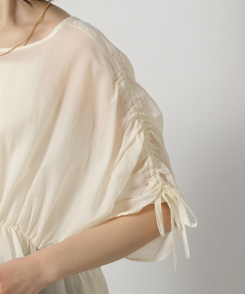 LAKOLE（ラコレ）の「2WAYドロストスリーブブラウス / 327750（シャツ/ブラウス・レディース・オフホワイト/イエロー/チャコールグレー・FREE）」の5枚目の写真