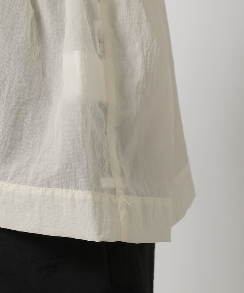 LAKOLE（ラコレ）の「2WAYドロストスリーブブラウス / 327750（シャツ/ブラウス・レディース・オフホワイト/イエロー/チャコールグレー・FREE）」の4枚目の写真