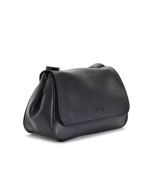 BarcosBlue（バルコスブルー）の「【BarcosBlue/バルコスブルー】シュリンクレザー調台形バッグ（ショルダーバッグ・レディース・ベージュ/ブラック・ONE SIZE）」の4枚目の写真