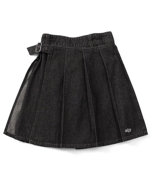 algy（アルジー）の「ラップ風プリーツスカート（スカート・キッズ・ブラック/サックスブルー/カーキ・XX-SMALL/MEDIUM/X-SMALL/SMALL）」の13枚目の写真