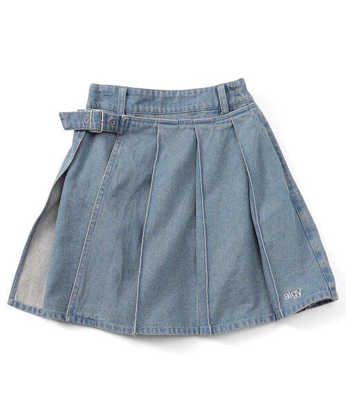 algy（アルジー）の「ラップ風プリーツスカート（スカート・キッズ・ブラック/サックスブルー/カーキ・XX-SMALL/MEDIUM/X-SMALL/SMALL）」の18枚目の写真