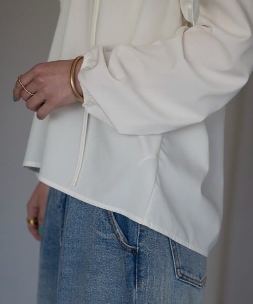 each（イーチ）の「セーラーカラースキッパーブラウス（シャツ/ブラウス・レディース・ホワイト/ブラック・FREE）」の10枚目の写真