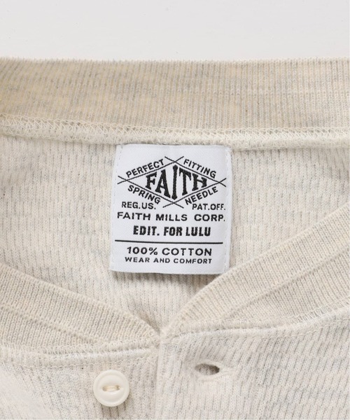 5月末まで　完売色　FAITH×LULU サーマルカーディガン　オートミール 追加》【FAITH×LULU】サーマルカーディガン（カーディガン