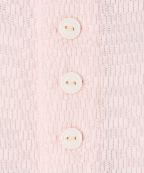 EDIT.FOR LULU faith カーディガン　ピンク　新品 追加》【FAITH×LULU】サーマルカーディガン（カーディガン