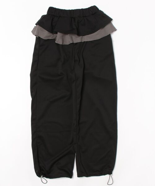 VIBGYOR（ヴィブジョー）の「【LAMPOON】フリルスエットパンツ（スウェットパンツ・レディース・ライトグレー/ダークグレー/ブラック・FREE）」の2枚目の写真