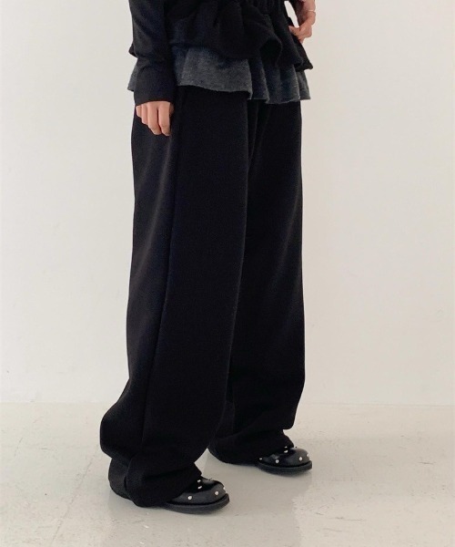 VIBGYOR（ヴィブジョー）の「【LAMPOON】フリルスエットパンツ（スウェットパンツ・レディース・ライトグレー/ダークグレー/ブラック・FREE）」の19枚目の写真