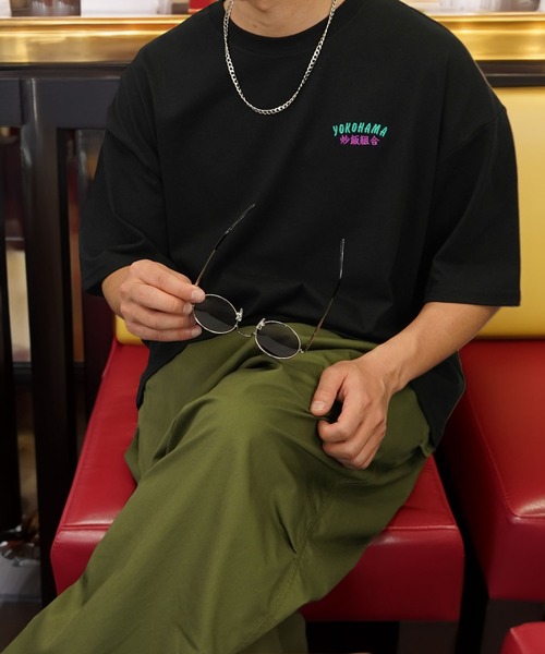 Burner（バーナー）の「【GROOVY STORE】中華飯店ヴィンテージ風ワイドTシャツ（Tシャツ/カットソー・メンズ・ホワイト/ライトブラック/スミクロ/ミント/ブラック/オフホワイト・M/L/LL）」の8枚目の写真