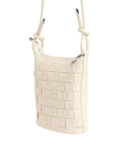 TONAL（トーナル）の「イントレチャート合皮ミニバッグ（ショルダーバッグ・レディース・ブラック/ベージュ・FREE）」の4枚目の写真