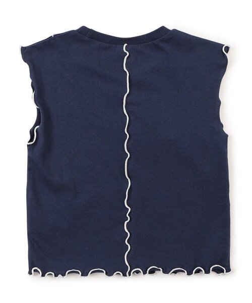 BREEZE(ブリーズ)の「【ジュニア対応】配色ロゴメローTシャツ(Tシャツ/カットソー・キッズ・グレー/オフホワイト/ネイビー・80/90/100/110/120/130/140)」の16枚目の写真