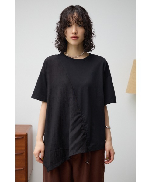 AZUL by moussy（アズールバイマウジー）の「半袖Tシャツ（Tシャツ/カットソー・レディース・ブラック・FREE）」の8枚目の写真