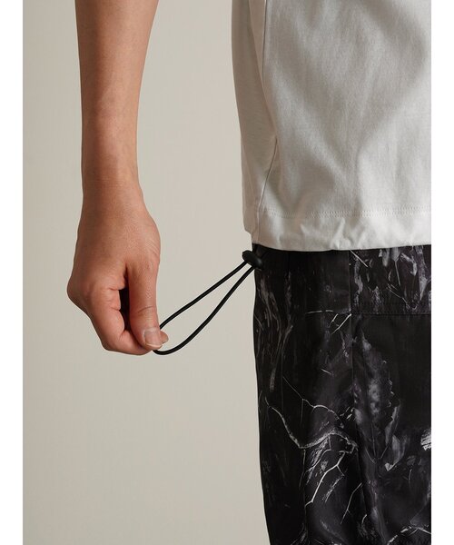 TRANSITION（トランジション）の「【TRANSITION】シルケットスムース ワイドシルエットポケットTEE ポケT（Tシャツ/カットソー・メンズ・ブラック/ホワイト・2/3）」の16枚目の写真