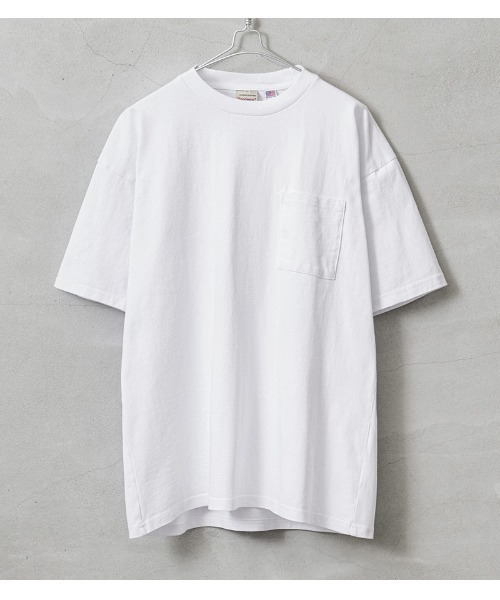 WAIPER.inc(ワイパーインク)の「Goodwear グッドウェア 2W7-3505 USAコットン S/S ポケット Tシャツ BIG(Tシャツ/カットソー・メンズ・ネイビー/ブルー系その他/ホワイト/ブラック/グレー系その他/杢グレー/チャコールグレー・M/L/XL/S)」の2枚目の写真